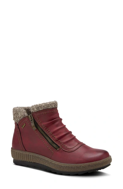 Spring Step Cleora Water Resistant Bootie In Bordeaux Synthetic