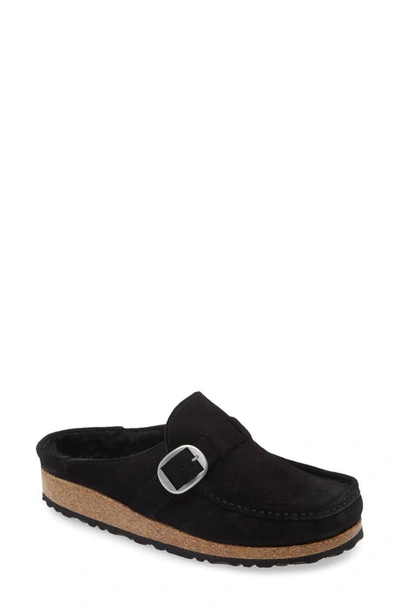 Shop Birkenstock Buckley Genuine Shearling Mule In Black Shearling