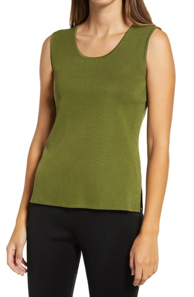 Shop Ming Wang Knit Tank In Cactus