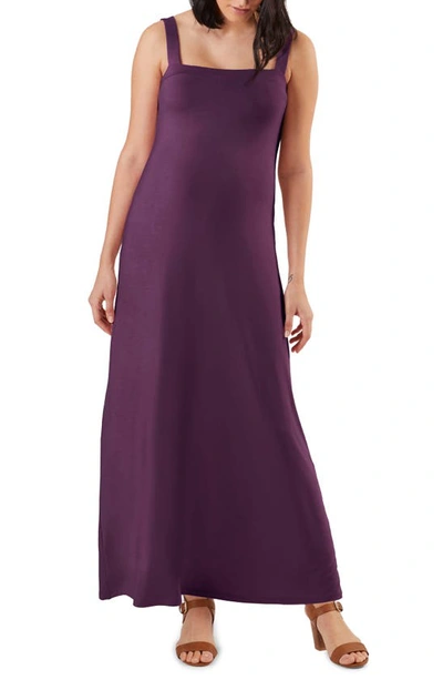 Shop Stowaway Collection Cara Maternity Maxi Dress In Purple