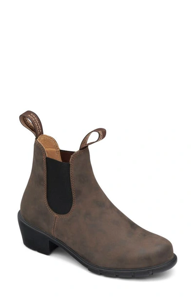 Shop Blundstone Footwear Blundstone 1671 Chelsea Boot In Rustic Brown Leather