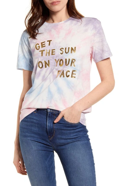 Shop Bando Sun On Your Face Classic Graphic Tee In Tie Dye