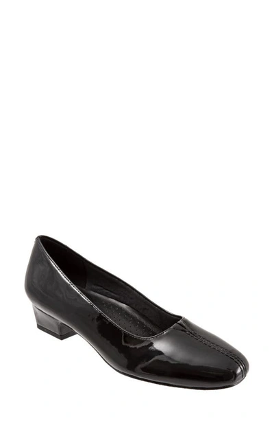 Shop Trotters Doris Pump In Black Patent Leather