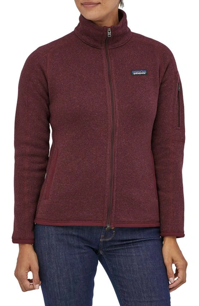 Shop Patagonia Better Sweater Jacket In Chicory Red