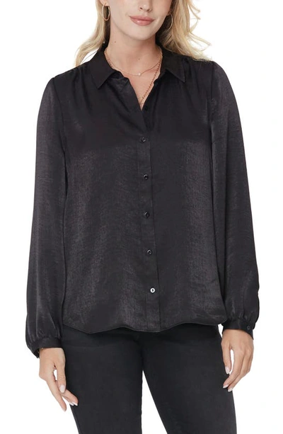 Shop Nydj Modern Blouse In Black