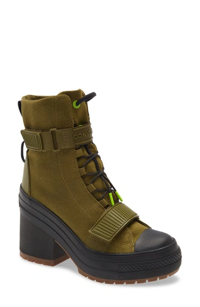 Shop Converse Chuck Taylor® All Star® Gr82 Lace-up Boot In Dark Moss/ Bright Pear/ Black