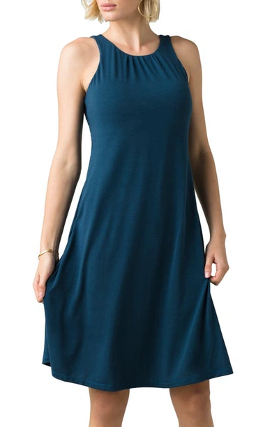Shop Prana Skypath A-line Dress In Atlantic