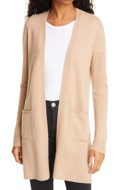 Shop Atm Anthony Thomas Melillo Cashmere Open Cardigan In Camel