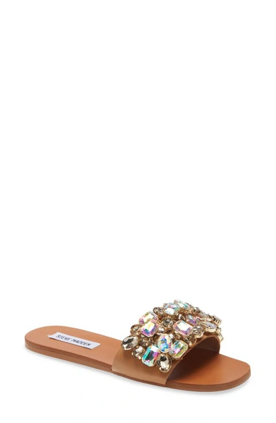 Shop Steve Madden Brionna Embellished Slide Sandal In Rhinestone