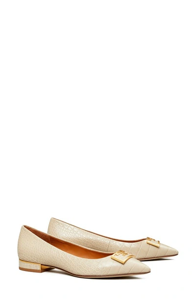 Shop Tory Burch Gigi Pointed Toe Flat In Jamaica Sand