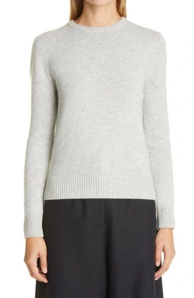Shop Co Crewneck Cashmere Sweater In Light Grey