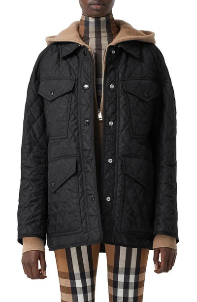 Burberry Kemble Quilted Jacket In Black | ModeSens
