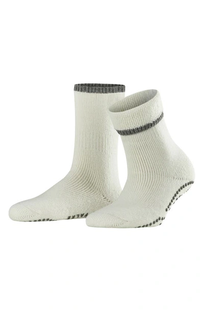 Shop Falke Cuddle Pad Crew Socks In Off White