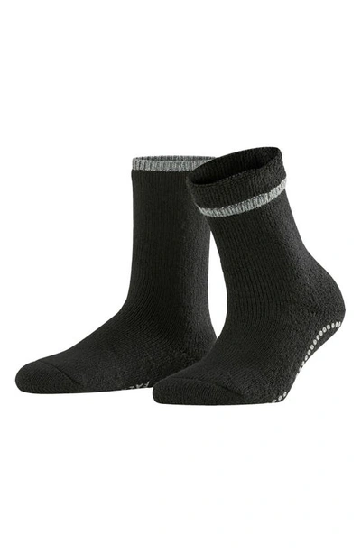 Shop Falke Cuddle Pad Crew Socks In Black