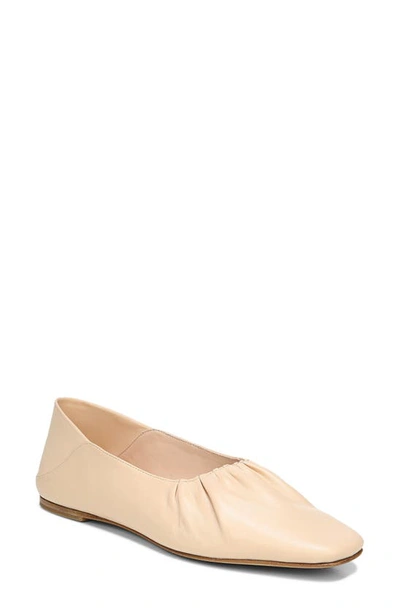 Shop Vince Kali Convertible Ruched Ballet Flat In Lychee