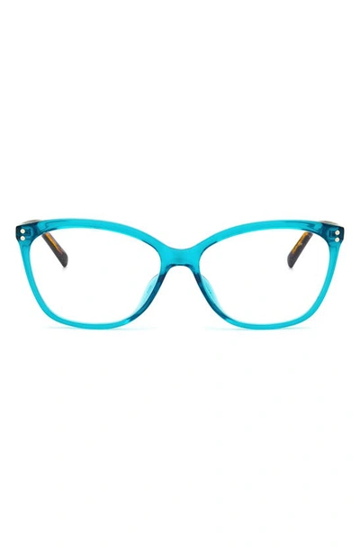 Shop Kate Spade Milena 55mm Blue Light Blocking Reading Glasses In Teal