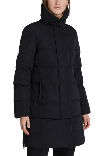 Shop Woolrich Vail Water Repellent Quilted Down Coat In Black