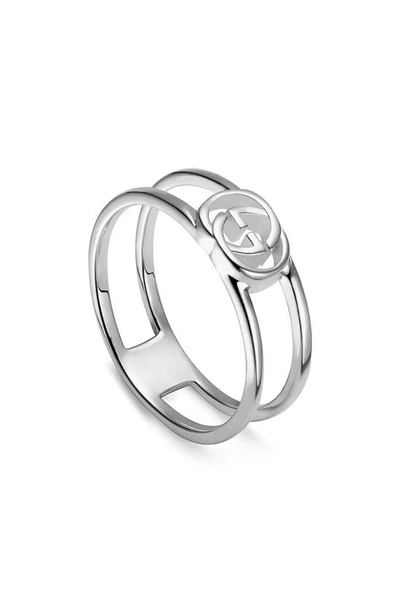 Shop Gucci Interlocking G Silver Ring