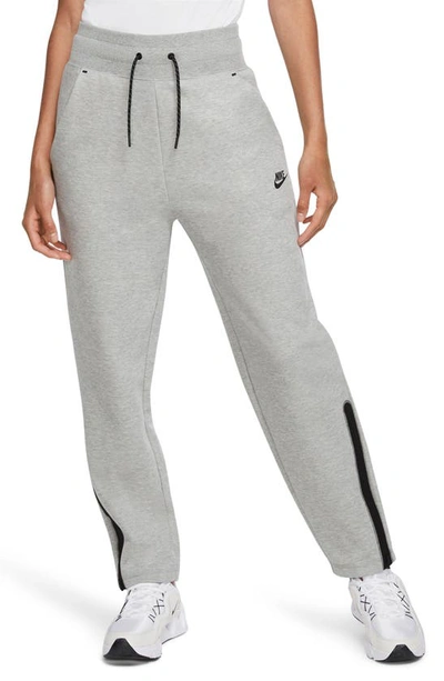 Shop Nike Sportswear Tech Fleece Sweatpants In Dk Grey Heather/ Black