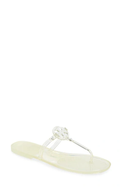 Tory Burch Mini Miller Jelly Thong Sandals In White | ModeSens