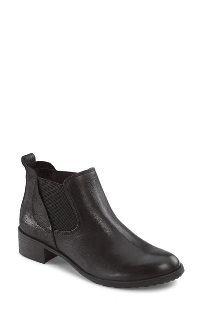 Shop Aetrex Beth Chelsea Boot In Black Leather
