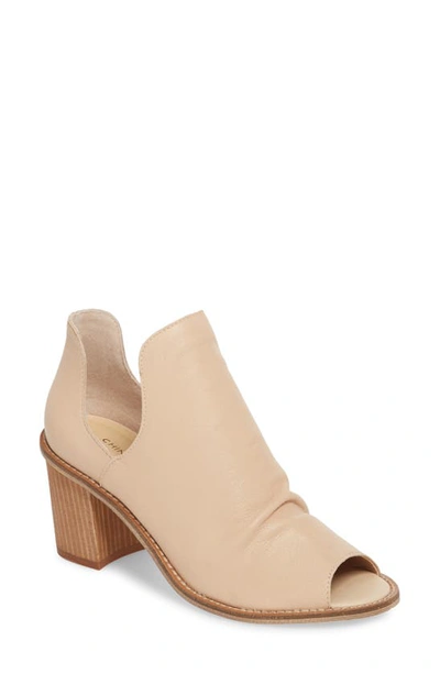 Shop Chinese Laundry Carlita Peep Toe Bootie In Natural