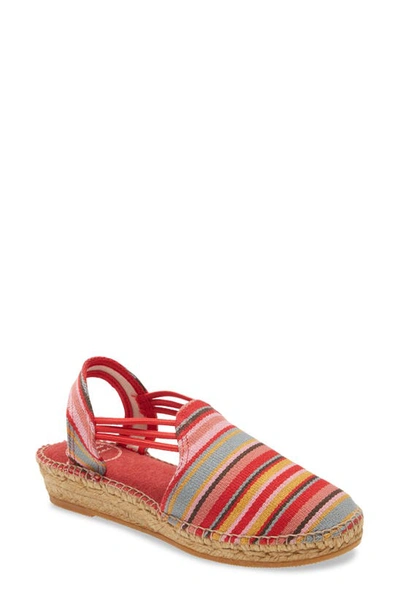 Shop Toni Pons Norma Wedge Espadrille Sandal In Red Canvas