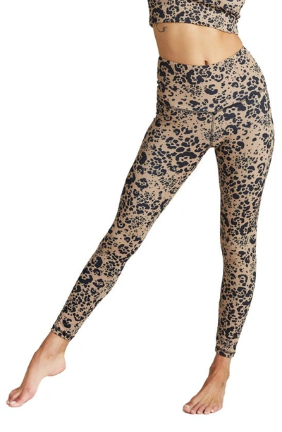 Shop Strut This Teagan High Waist Ankle Leggings In Golden Cheetah