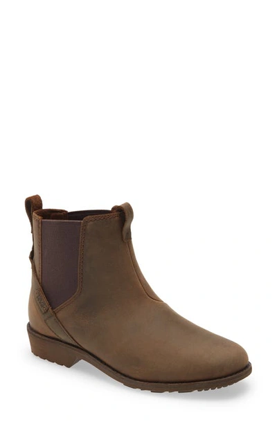 Shop Teva Ellery Waterproof Chelsea Boot In Bison