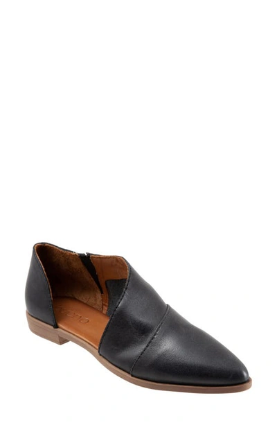 Bueno Women's Blake Flat Shoes In Black Leather In Black Leather