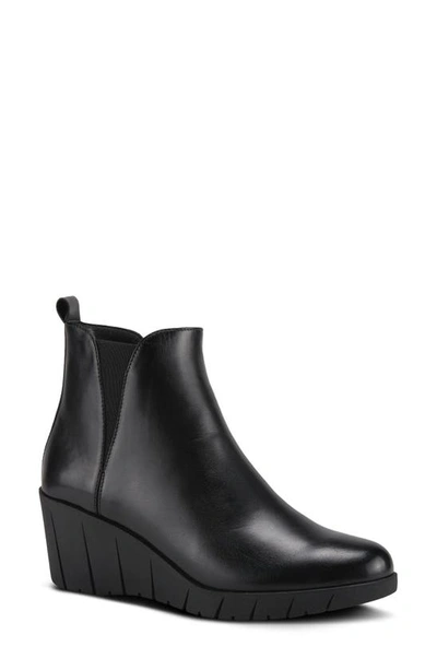 Shop Spring Step Medow Bootie In Black Leather