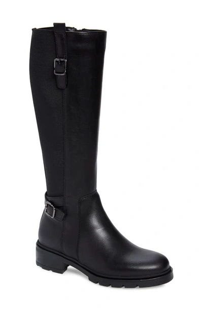 Shop La Canadienne Saint Waterproof Lining Boot In Black Leather