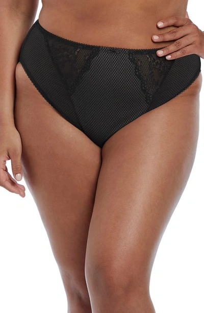 Shop Elomi Charley High Cut Briefs In Black