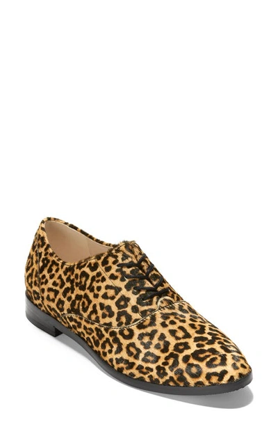 Shop Cole Haan Modern Classics Genuine Calf Hair Oxford In Printed Ocelot Calf Hair