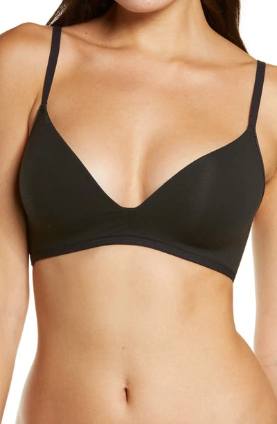 Shop Skarlett Blue Prestige Wireless Push-up Bra In Black