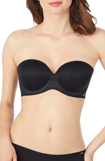 Shop Le Mystere Clean Lines Strapless Underwire Bra In Black