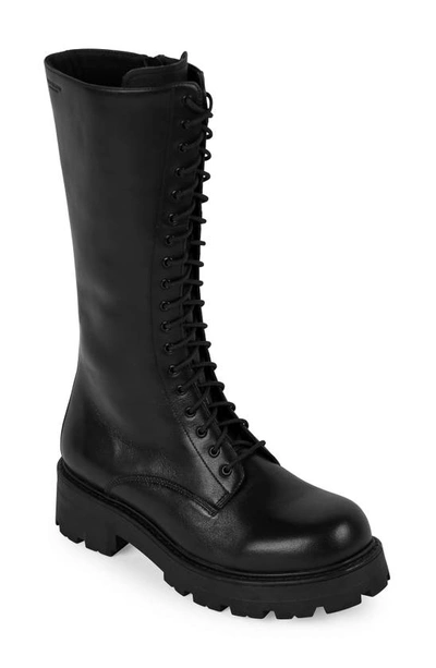 Shop Vagabond Shoemakers Cosmo 2.0 Lace-up Boot In Black Leather