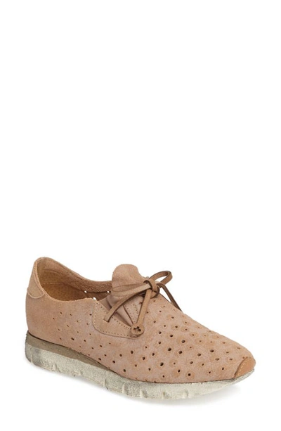 Shop Otbt Lunar Sneaker In Taupe Leather