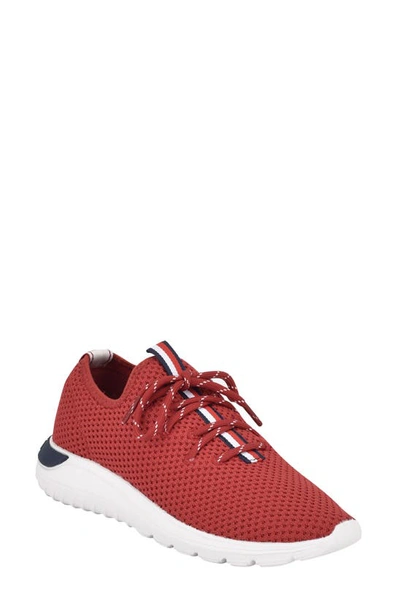 Shop Tommy Hilfiger Noelen Mesh Sneaker In Red Fabric