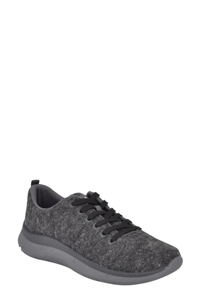 Shop Easy Spirit Skylar Sneaker In Dark Grey Wool