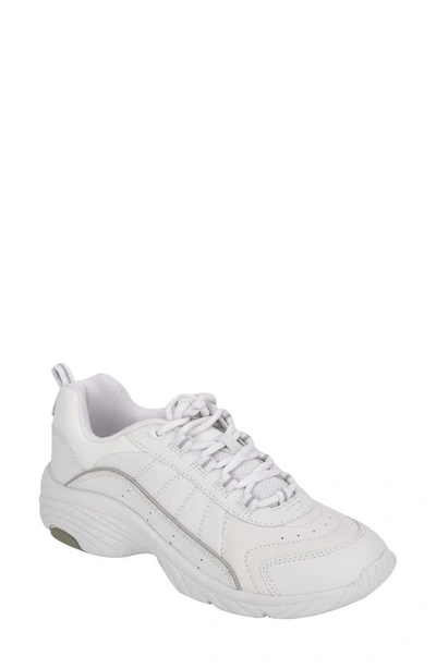 Shop Easy Spirit Punter Sneaker In White Leather
