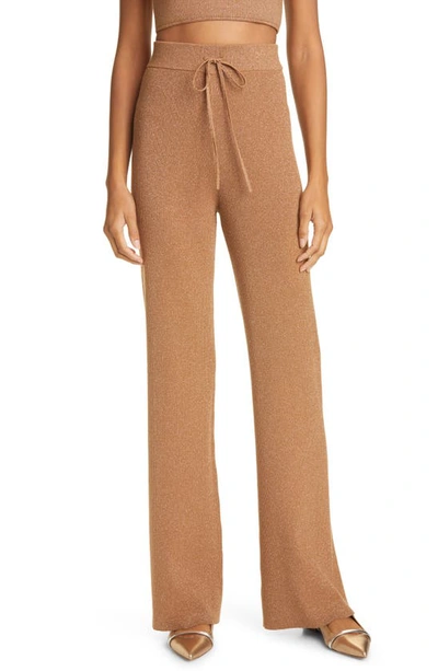 Shop A.l.c Quentin Pants In Toffee/ Rose Gold