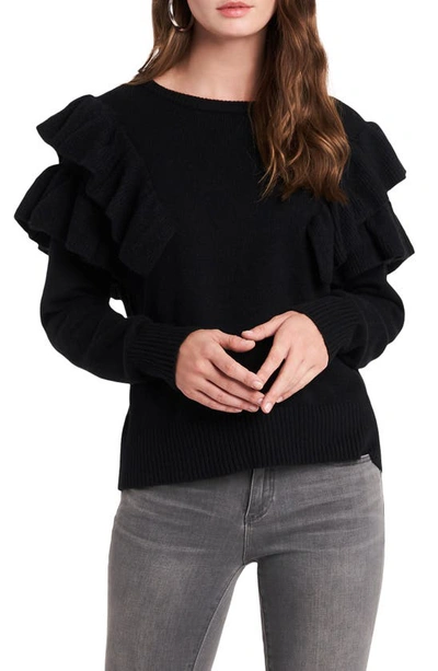 Shop 1.state Loop Back Terry Top In Rich Black