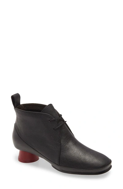 Shop Camper Alright Bootie In Black/ Black Leather