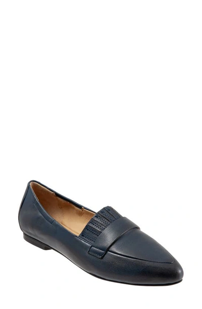Shop Trotters Emotion Loafer In Navy Leather