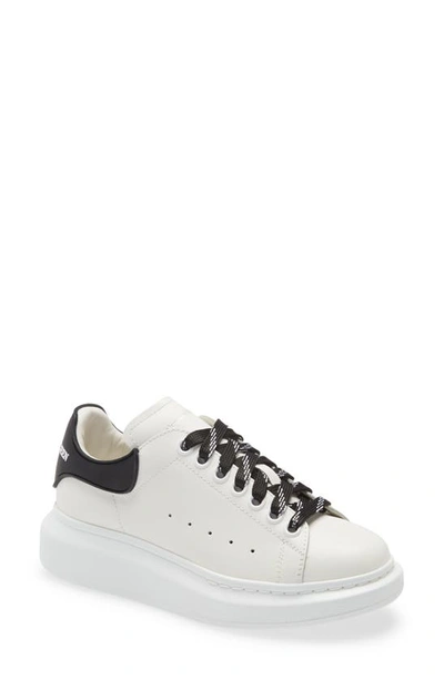 Shop Alexander Mcqueen Platform Sneaker In Black/white