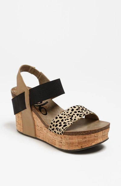 Shop Otbt 'bushnell' Wedge Sandal In Brown