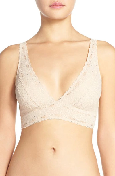 Shop Wacoal Halo Lace Bralette In Naturally Nude