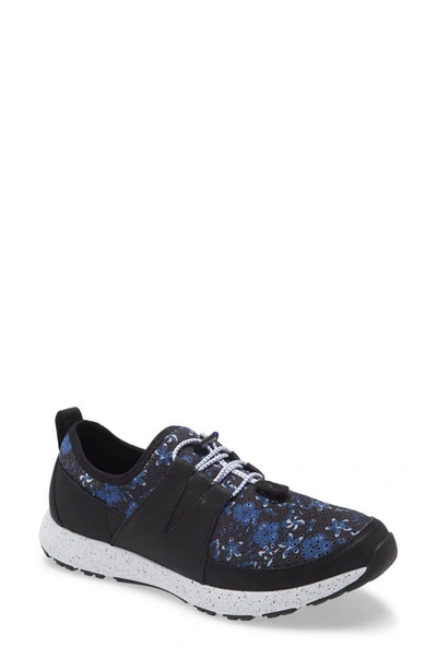 Shop Traq By Alegria Cynch Knit Sneaker In Blues Leather