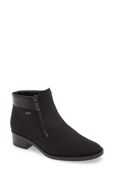 Shop Ara 'patty' Block Heel Boot In Black Fabric